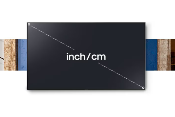 مقاسات شاشات التلفزيون