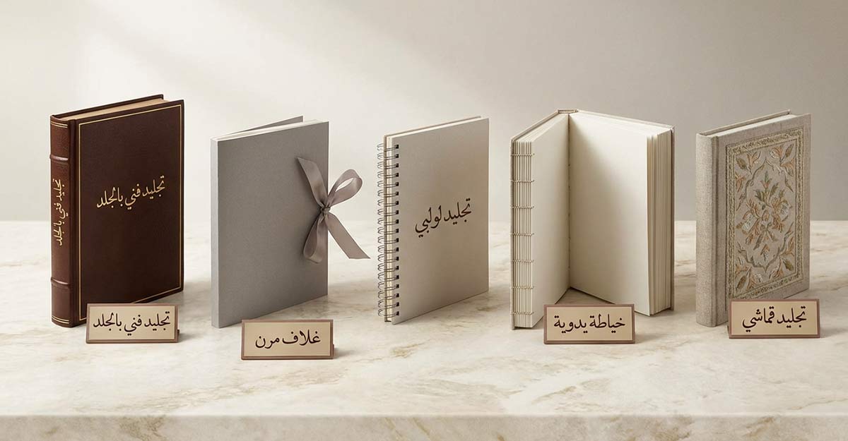 تعرف على أنواع تجليد الكتب وكيف يؤثر كل نوع على جودة الكتاب