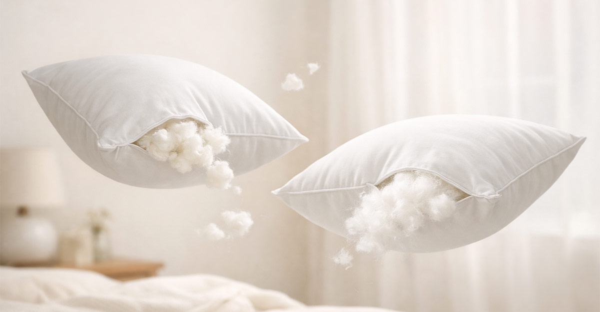 أيهما أفضل مخدات قطن ام فايبر وما هي مميزات وعيوب كل نوع؟
