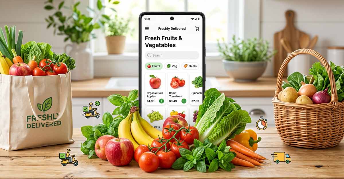 دليل افضل تطبيق توصيل خضار وفواكه لتجربة تسوق سريعة وسهلة
