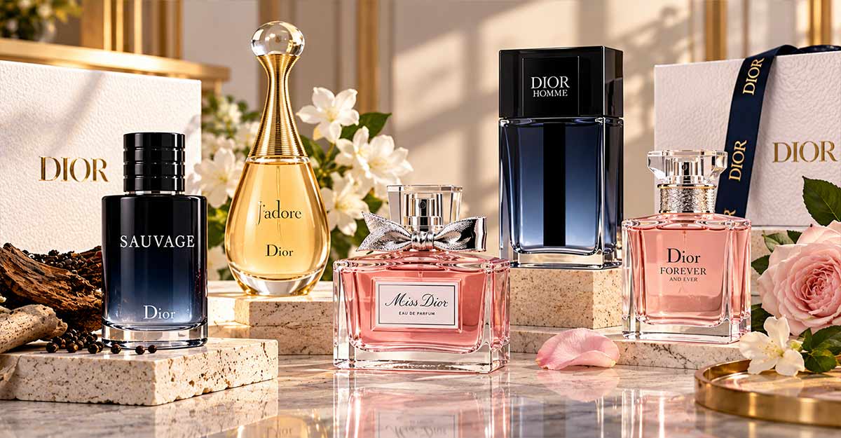 افضل عطور ديور التي تمنحك حضور فاخر وتترك انطباعًا لا يُنسى