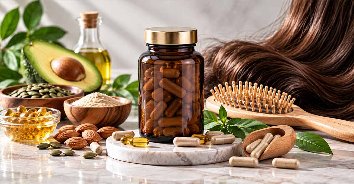 افضل مكمل غذائي للشعر لتعويض نقص العناصر الغذائية الضرورية